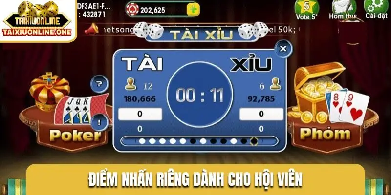 Điểm nhấn riêng dành cho hội viên