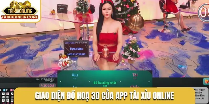 Giao diện đồ hoạ 3D của app tài xỉu online